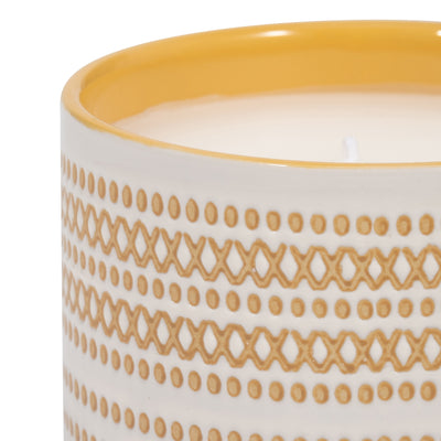 5 15oz X Dots Citro Candle, Yellow