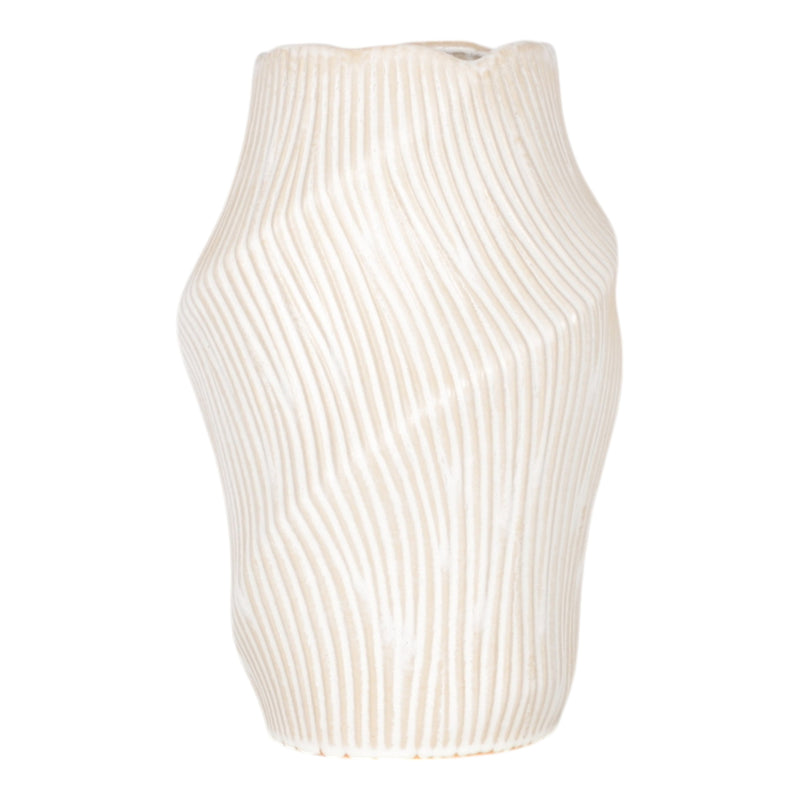 17 TIHANY LARGE CREAM  VASE