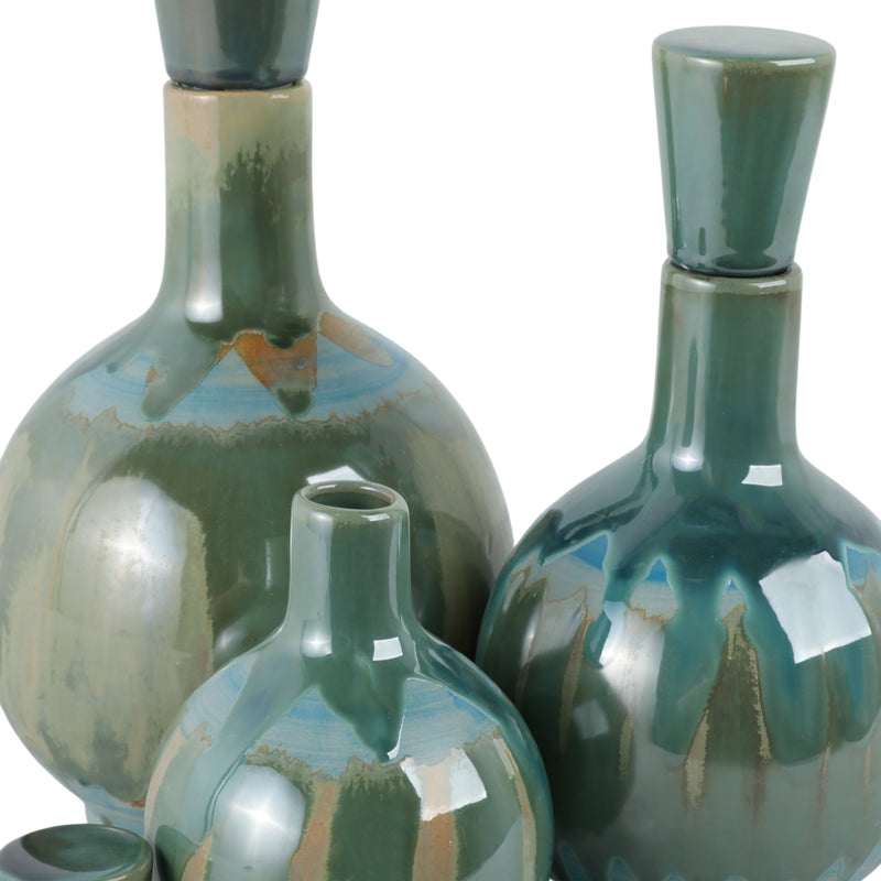 S/3 9/12/14 Keizer Ceramic Bottles