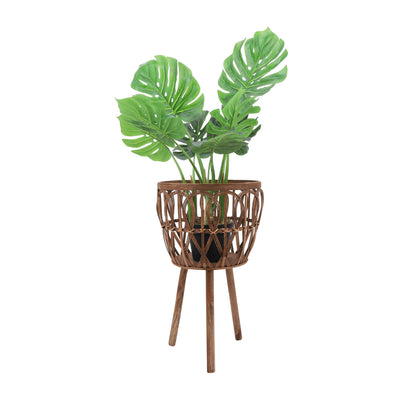 S/3 BAMBOO PLANTERS 11/13/15 BROWN