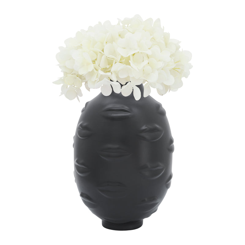 6 LIPS VASE, BLACK