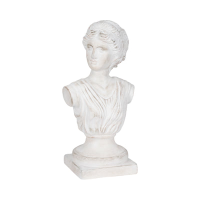 20 Venus Bust Distressed Resin, White