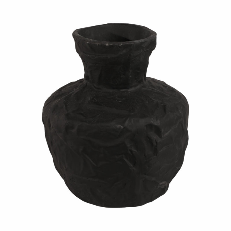 11 Cleo Medium Black Ecomix Vase