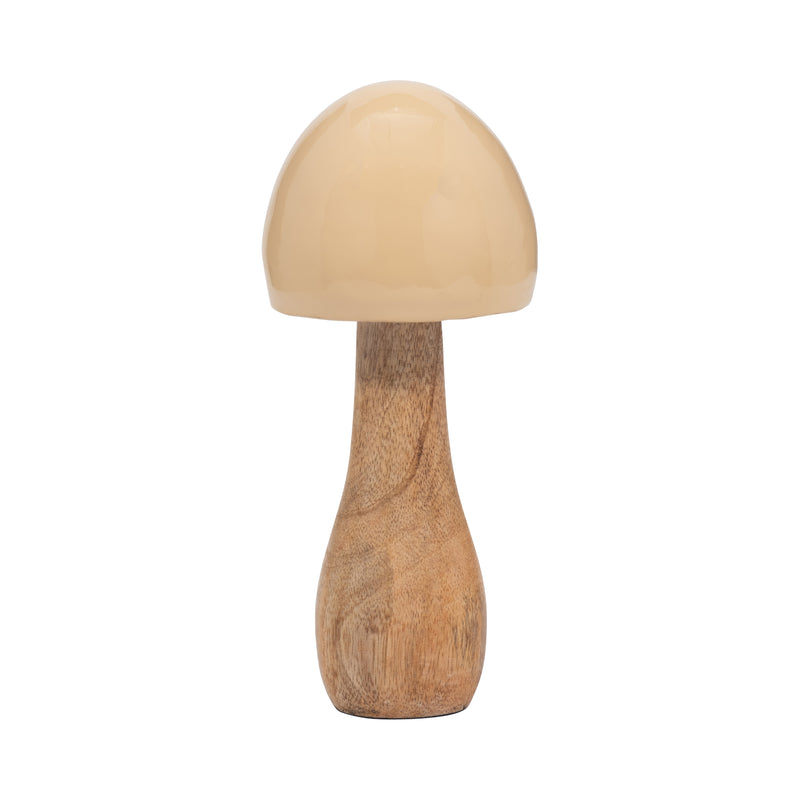 WOOD, 8 CONED MUSHROOM, IVORY