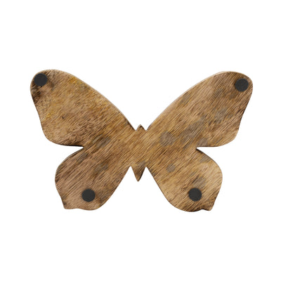 WOOD, 9 BUTTERFLY DECO, BROWN