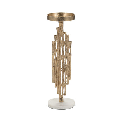 METAL, 14 CONTEMPORARY CANDLE HOLDER, GOLD