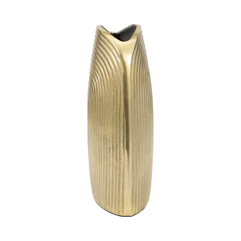 Metal, 11 Arch Vase, Champagne