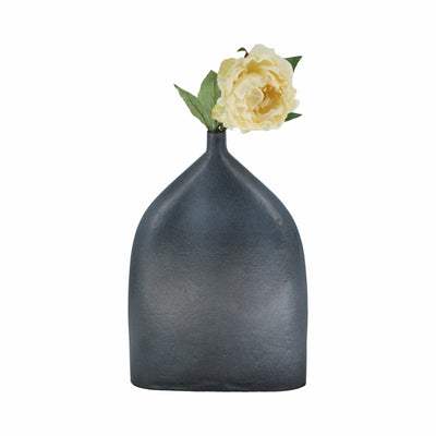 16 MAUER SLEEK METAL GRAY VASE