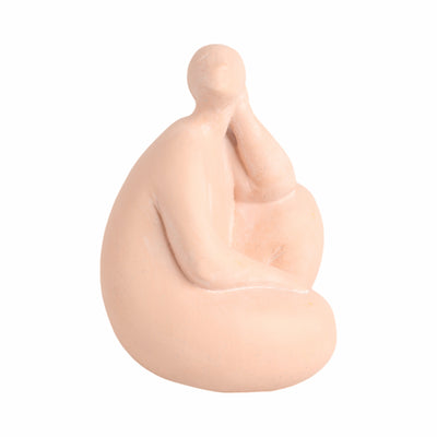 9 Curvy Sitting Figure, Terracotta