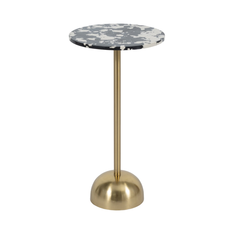 25 HATHIE GOLD ACCENT TABLE, KD