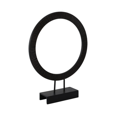 23 VOLTA SMALL BLACK WOOD RING STATUARY