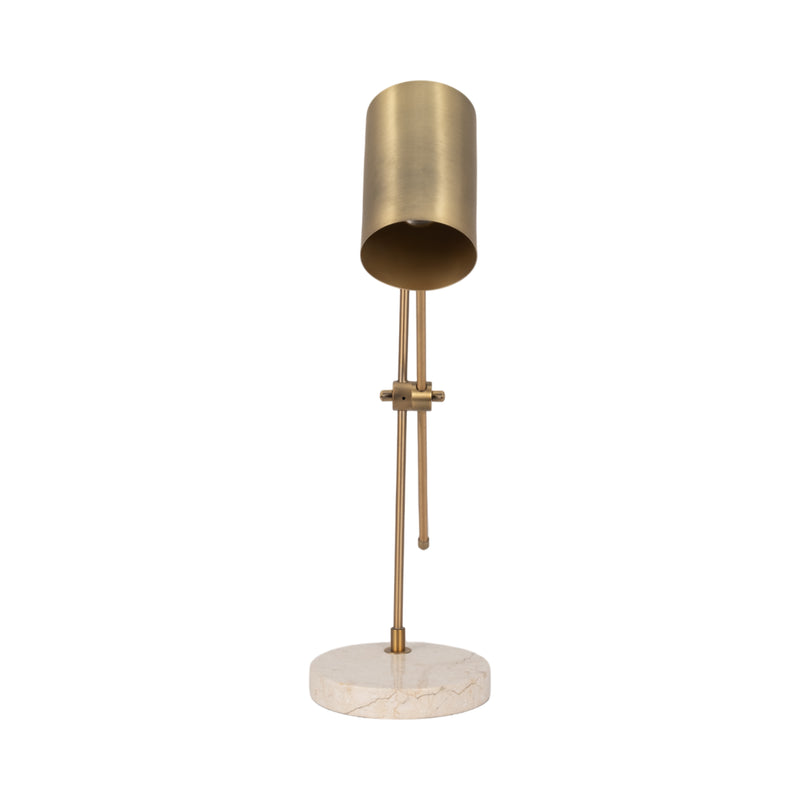 20 Zonda Travertine Table Lamp, Gold