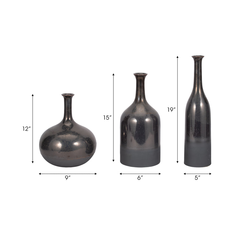 S/3 12/15/18 Padmini Ceramic Vases