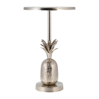 METAL, 15D/24H, SILVER PINEAPPLE SIDE TABLE, KD