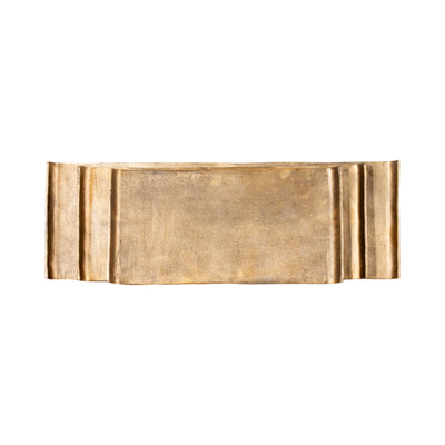 S/3 20/24/30 Rectangular Curled Trays, Antiqued G