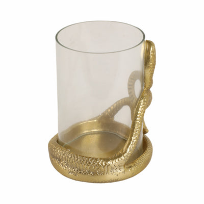 6 Snakearound Pillar Holder, Gold