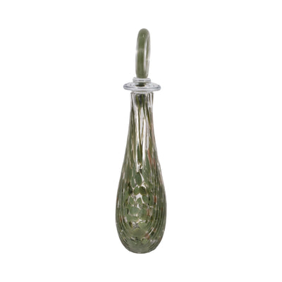 16 Curran Art Glass Bottle, Green