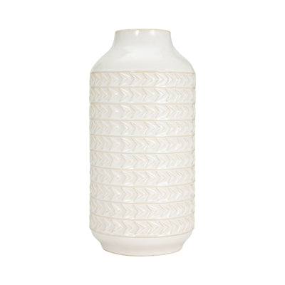 CER, 13H AZTEC VASE, IVORY