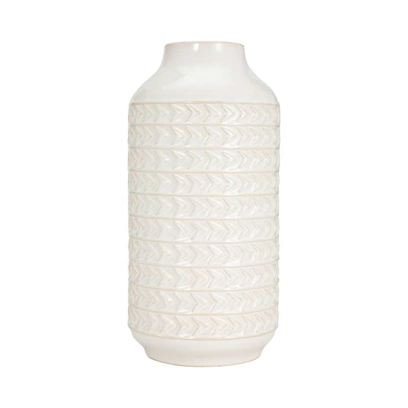 CER, 13H AZTEC VASE, IVORY