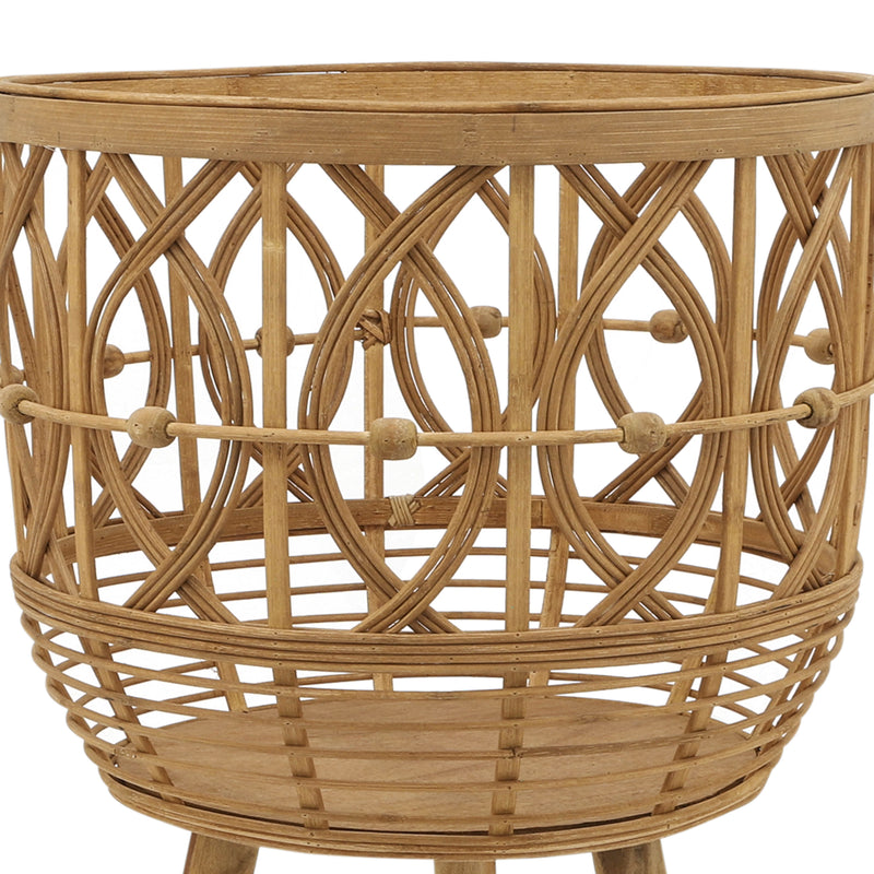 S/3 BAMBOO PLANTERS 11/13/15 NATURAL