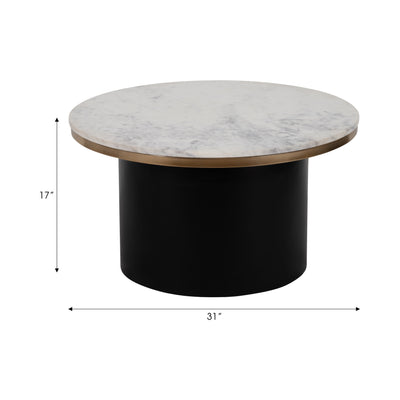 METAL, 30 CYLINDER COFFEE TABLE, BLACK