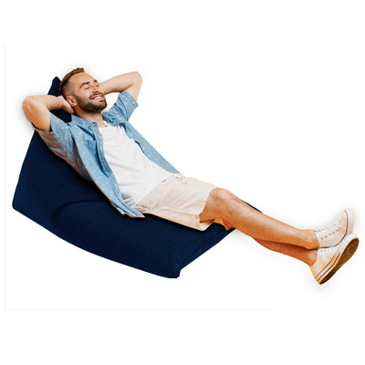 Youri Linen Bean Bag Chair - Small