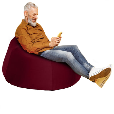 Niklas Velvet Bean Bag Chair - Medium