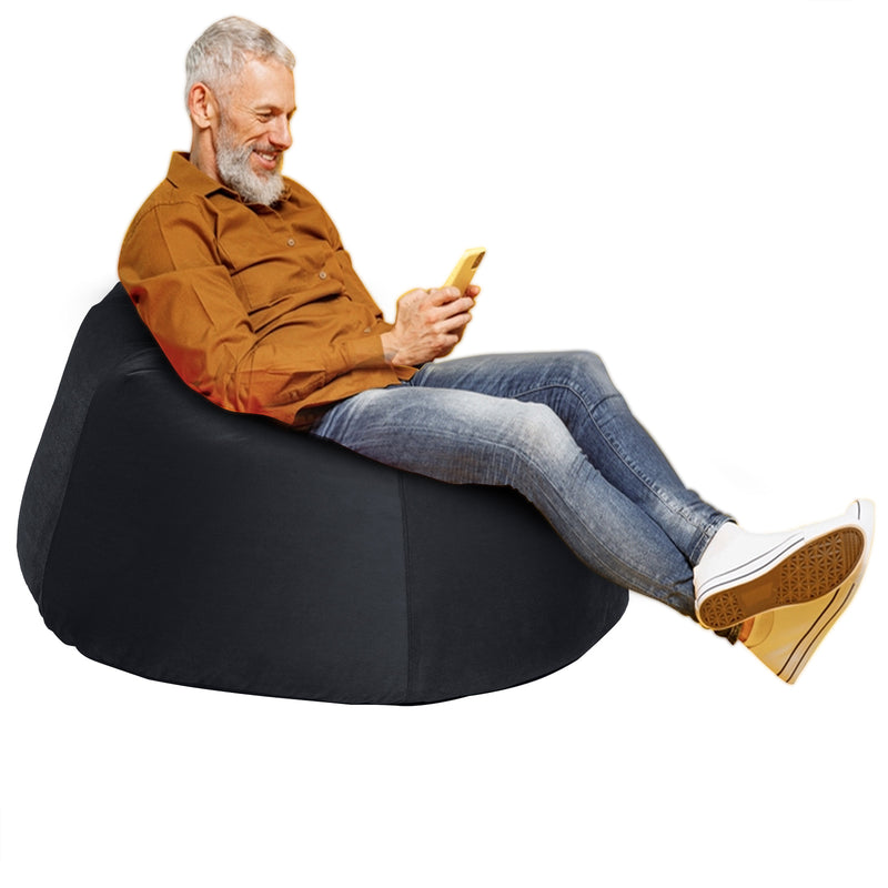 Niklas Velvet Bean Bag Chair - Medium