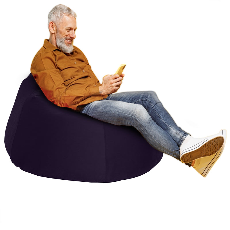 Niklas Velvet Bean Bag Chair - Small