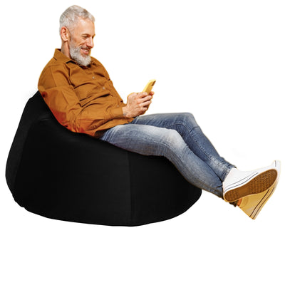 Niklas Velvet Bean Bag Chair - Small