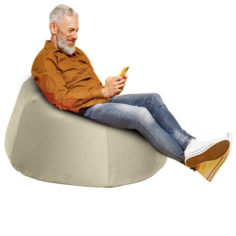 Niklas Velvet Bean Bag Chair - Small