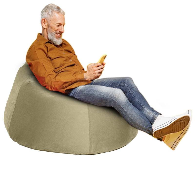 Niklas Velvet Bean Bag Chair - Small