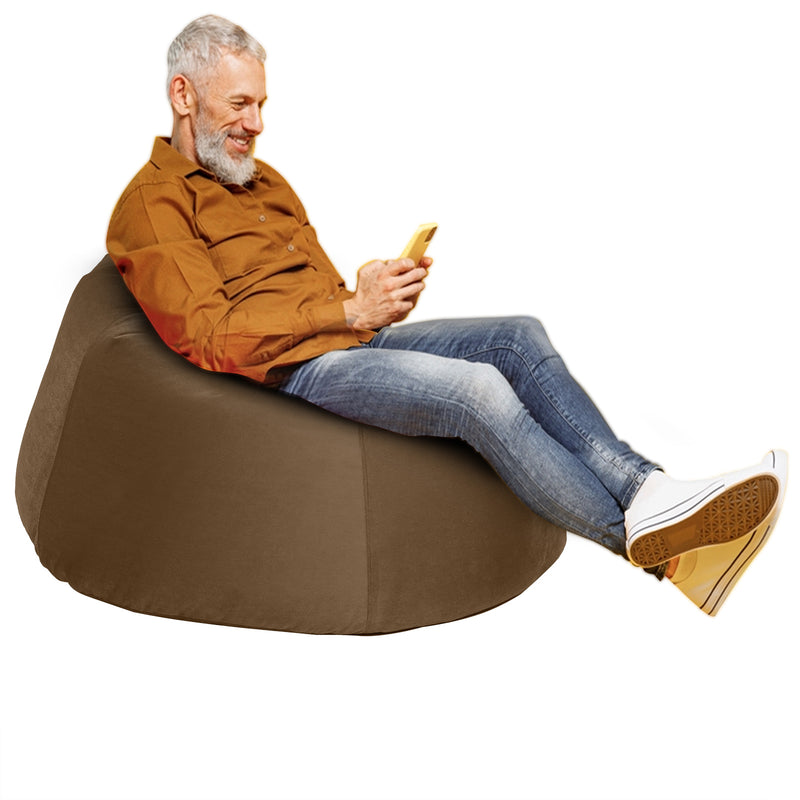 Niklas Velvet Bean Bag Chair - Small