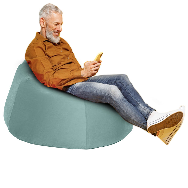 Niklas Velvet Bean Bag Chair - Small