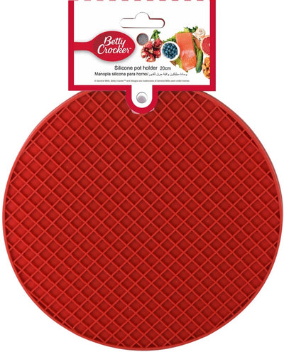 Betty Crocker Silicon Pot Mat (20CM) Red