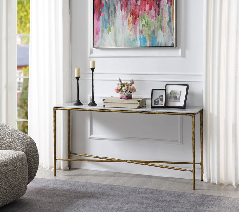 Console Table with Marble Top