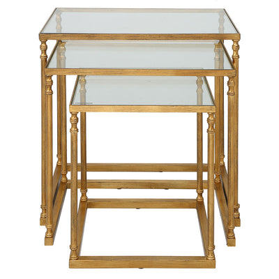 Henzler 62 W x 46 H x 63 D Nesting Table with Mirror Top