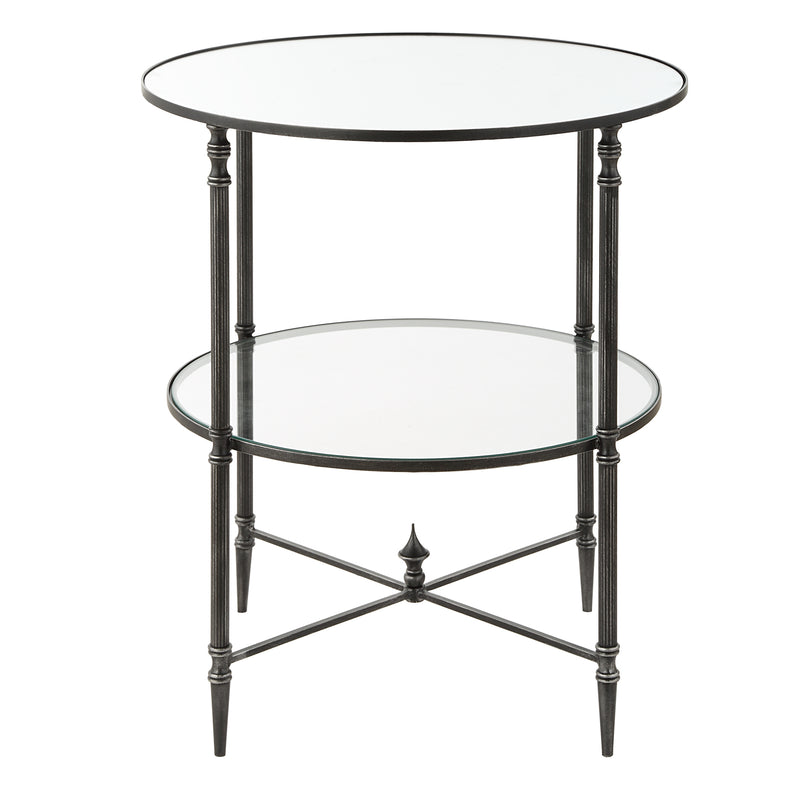 Henzler 55 W x 66 H x 55 D Round Accent Table with Mirror Top