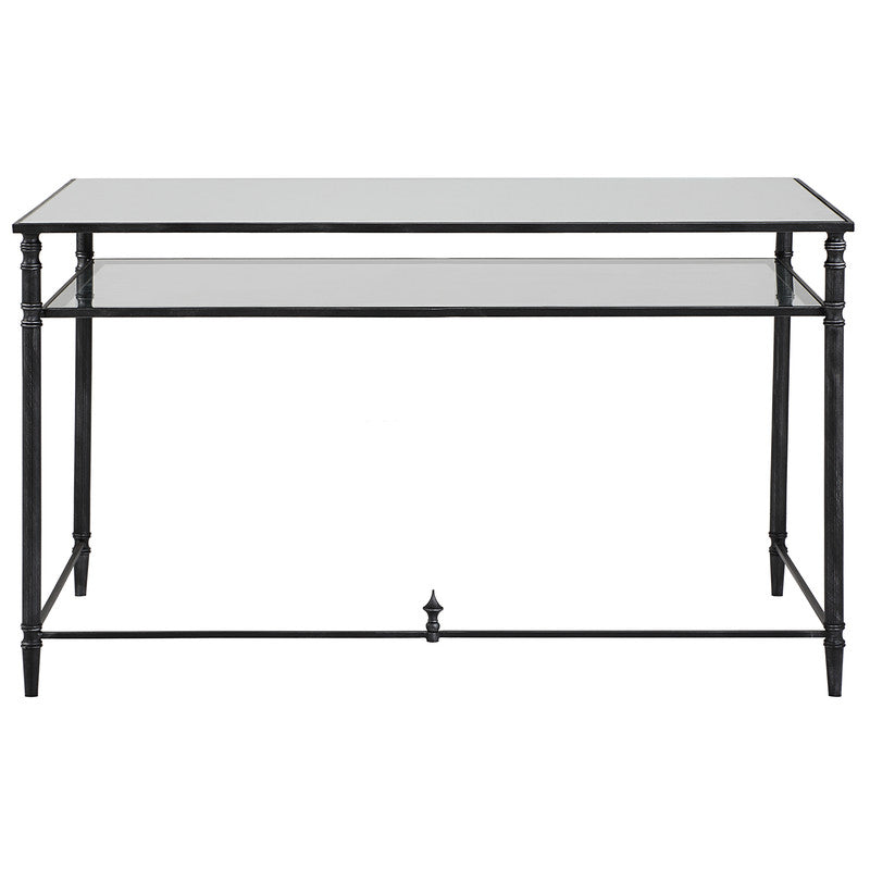 Henzler 132 W x 76 H x 71 D Rectangle Desk with Mirror Top