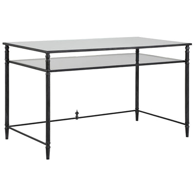 Henzler 132 W x 76 H x 71 D Rectangle Desk with Mirror Top