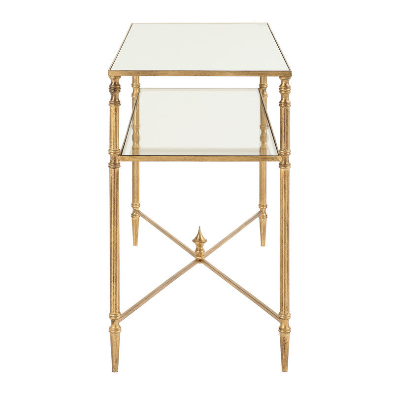 Henzler 91 W x 60 H x 35 D Rectangle Accent Table with Mirror Top