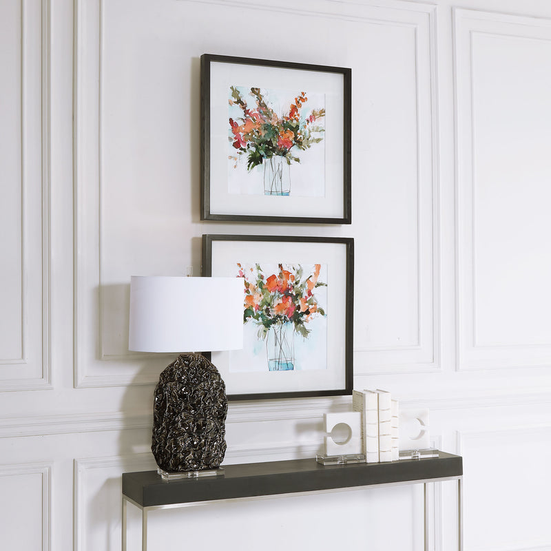 Fresh Flowers Framed Prints, S/2