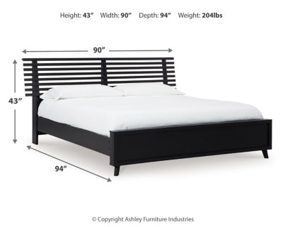 Danziar- King Slat Panel Bed