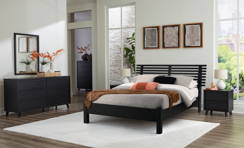 Danziar King Slat Panel Bed