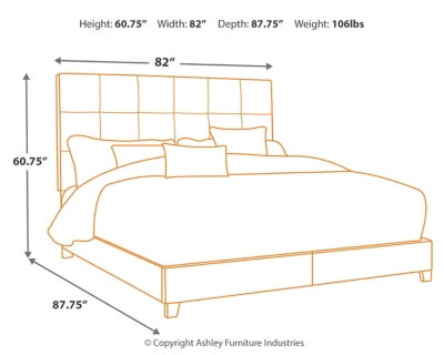 KING UPHOLSTERED BED