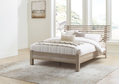 Hasbrick - Queen Slat Panel Bed