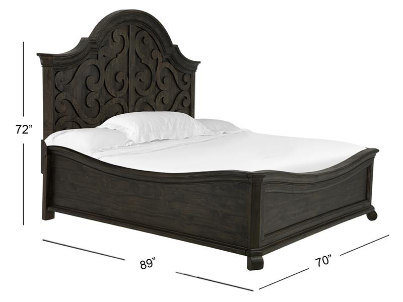 Bellamy - Complete Queen Shaped Panel Bed