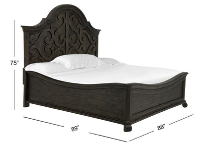 Bellamy - Complete King Shaped Panel Bed