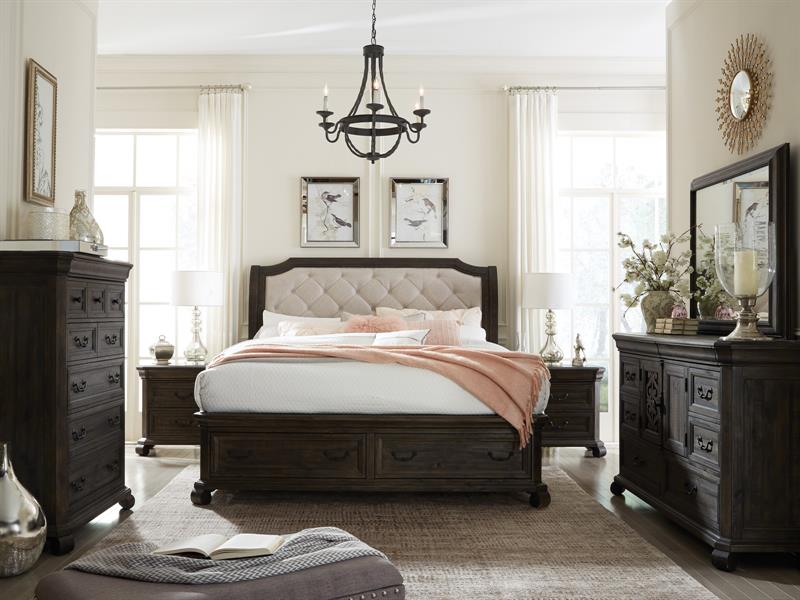 Bellamy - Complete Queen Shaped Panel Bed