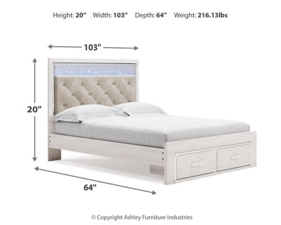 Altyra -  Queen Upholstered Storage Bed